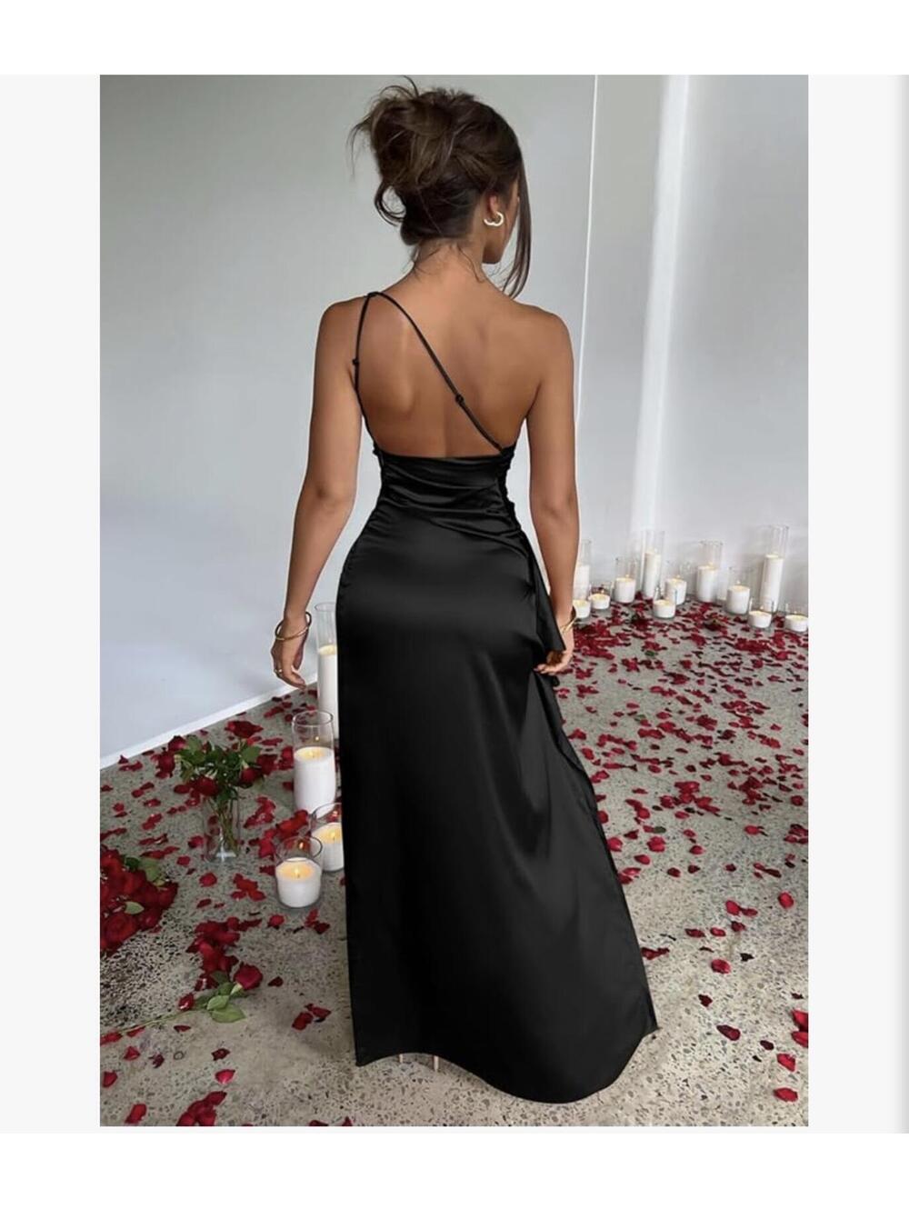 Viral OYS One Shoulder Formal Maxi Dress - Picture 2 of 2